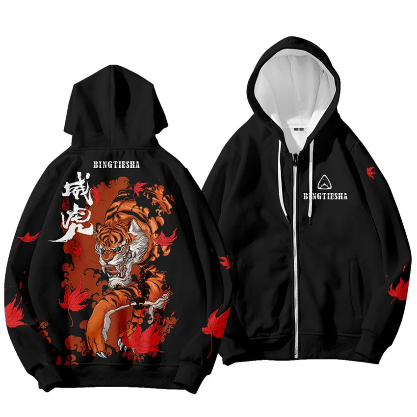 Sudaderas con capucha para hombre y niños, ropa de Año Nuevo chino con estampado 3D de dragón, moda streetwear cool, top con capucha