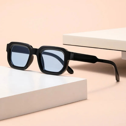 UV Protection Small Frame Square Sunglasses Punk Square Women Sun Glasses Leopard Print UV400 Retro Eyewear Photography