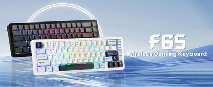 EPOMAKER x AULA F65 65% Layout Wired/Bluetooth 5.0/2.4G Wireless Hot-Swap Gasket-mounted Mechanical Gaming Keyboard for Mac/Win