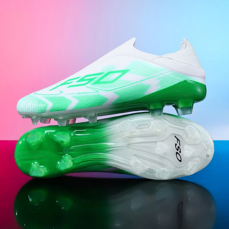 Nouvelles chaussures de football pour hommes, baskets de match, crampons de gazon antidérapants de haute qualité, chaussures de football d'extérieur pour garçons, chaussures de football montantes légères