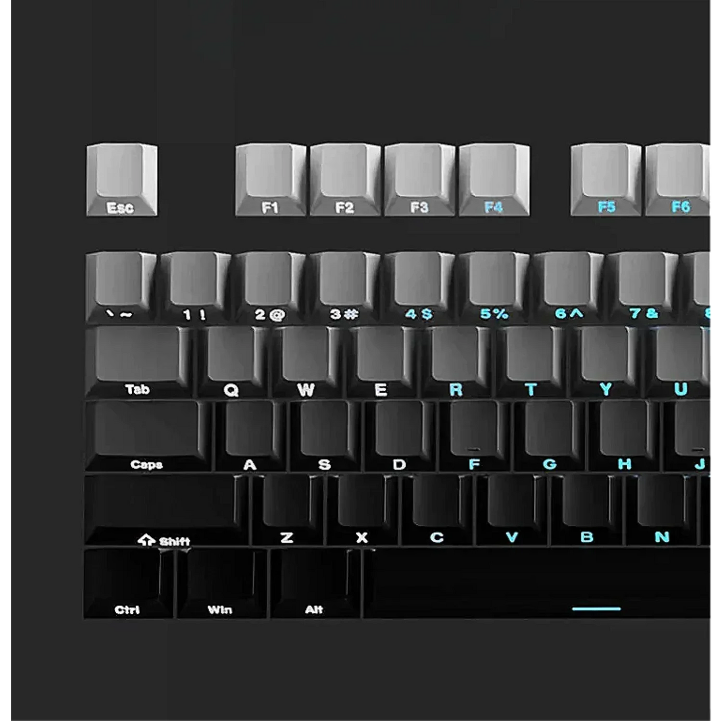 2025 Original Daylight Keycaps PBT Translucent, Side-engraved OEM 136 Keys, Customized To Fit 60/84/98/108 Mechanical Keyboards.