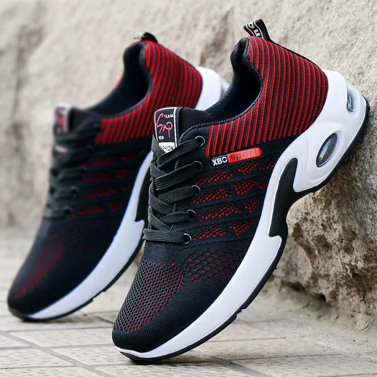 Men’s Casual Sports Shoes, Breathable Mesh Lace-Up Versatile Sports Shoes