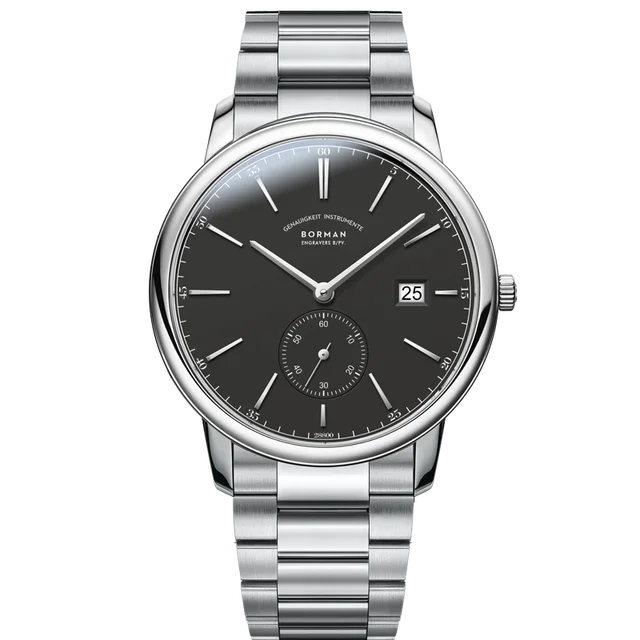 Orologio BORMAN BM3817 TOP nuovo 42 da uomo di lusso, meccanico automatico, vetro zaffiro, ultrasottile, impermeabile 50M, con sottoquadranti