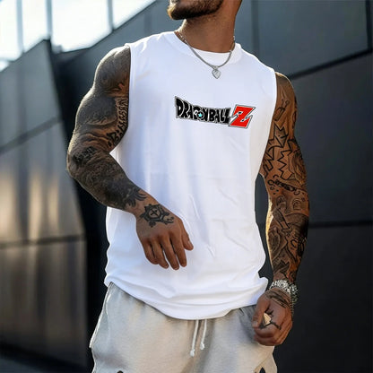 Anime Super Saiyan Son Goku Dragon Ball Gym New  Harajuku Summer Men Tank Top Fitness Oversized Casual Sports Sleeveless Tee Y2k