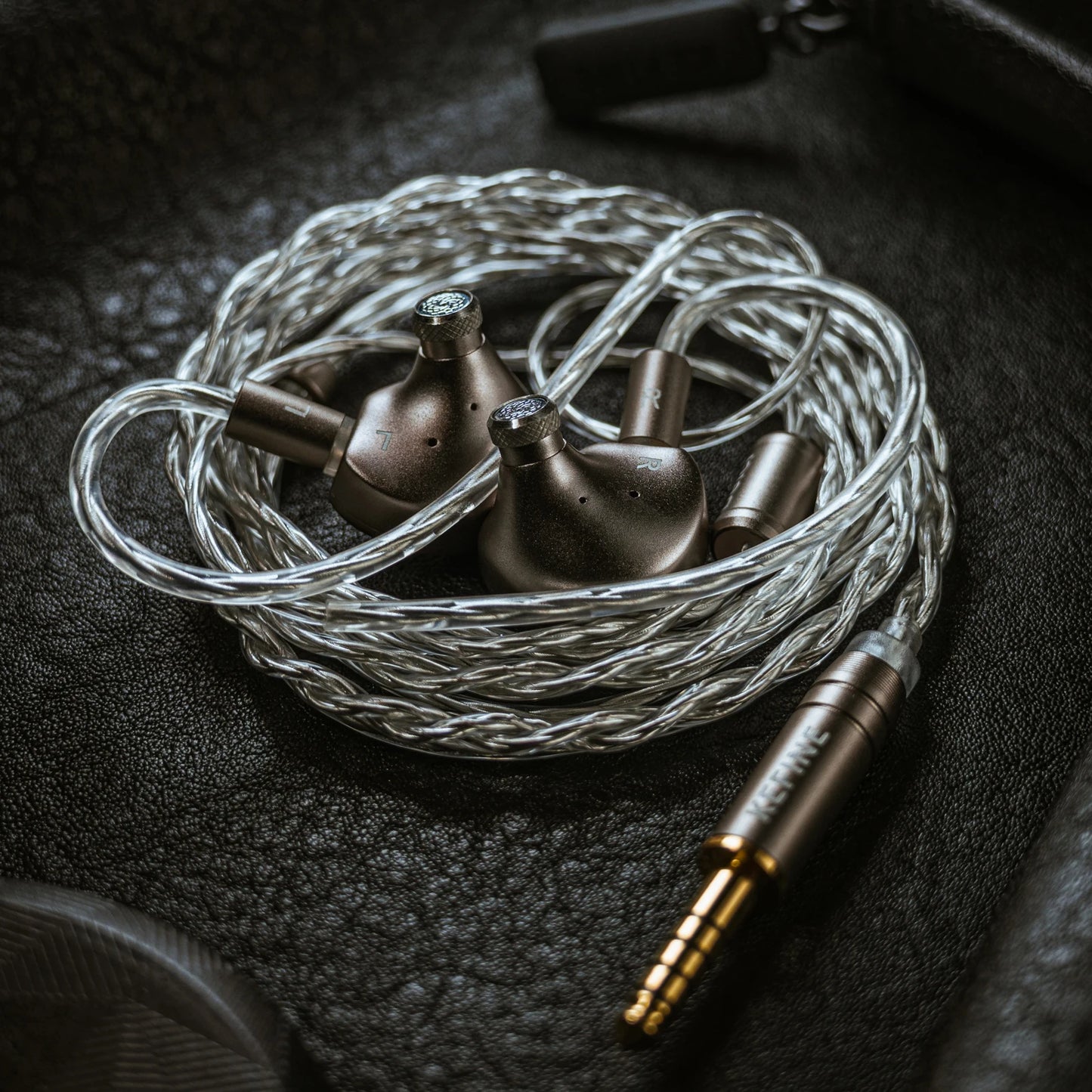Auscultadores intra-auriculares com fio Kefine X ANELEARS Delci AE 10mm HiFi IEM – Monitores In-Ear com driver DLC+PU e afinação dupla para música e gaming