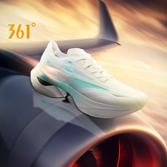 361 Degrees Furious 1.5 Men Running Sports Shoes Breathable Racing Marathon Rebound Cushioning Stable Male Sneakers 672512223F