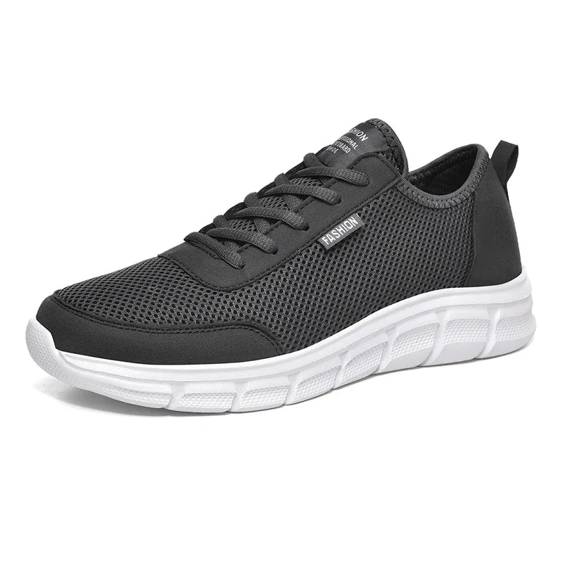Nouvelle maille hommes chaussures Lac-up chaussures décontractées hommes baskets respirant chaussures légères confortables Sport formateurs Zapatillas Hombre