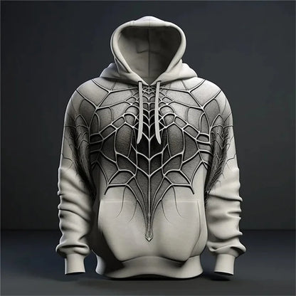 Spider Pattern Men's Fashion Hoodies Long Sleeve Autumn Winter 3D Print Street Hip Hop Sweatshirts 6XL Plus Size Casual Hoodies, Produit gaming premium Fraquane, nouvelle génération