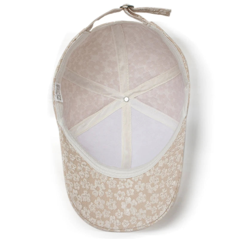 CNTANG Sommer-baseballkasket til kvinder med rhinestones og blomsterbroderi, snapback-kasket til kvinder, designer-solhat, hiphop-kasketter i Y2K-stil