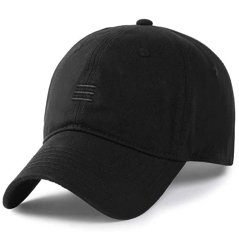 Męska i damska czapka oversize w rozmiarze XXL 100% bawełniana czapka baseballowa, duża czapka baseballowa dla osób o dużych głowach 56-63cm(23.5"-25.5”), regulowana czapka typu „dad cap” bez nadruku