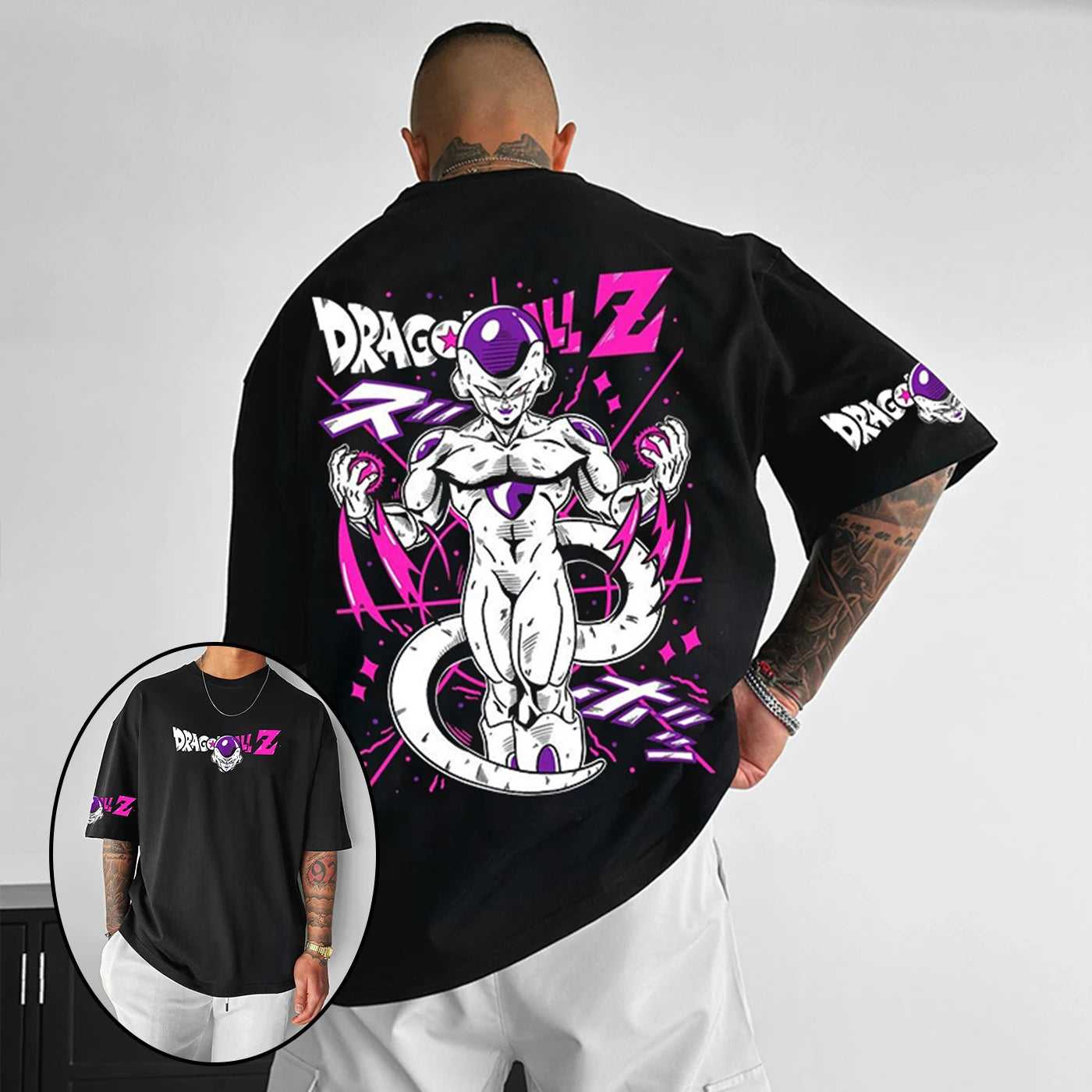 Dragon Ball Z Print Short Sleeve Cotton T-Shirt Son Goku Vegeta Men Women Clothes Harajuku Y2k Tee Vintage Summer Streetwear