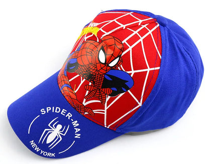 Marvel Anime figurka Spider-Man kreslená baseballová čepice bavlna polyester čepice s kšiltem pro chlapce a dívky čepice a doplňky k hlavě dětský dárek k narozeninám