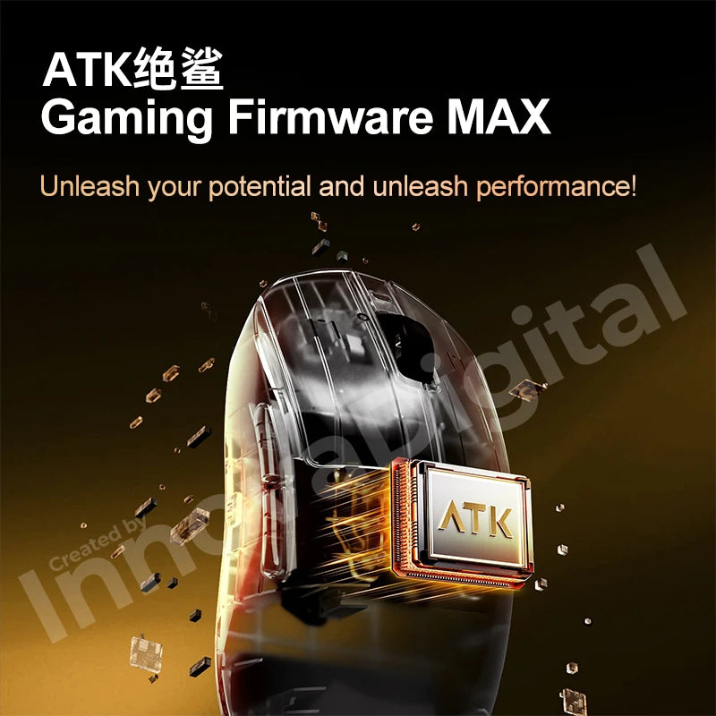 Безжична геймърска мишка ATK Dragonfly A9 Ultimate A9 Air PAW3950, ултралека ергономична e-sports мишка за FPS геймъри, CSGO A9 Ultra