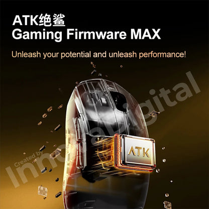 Безжична геймърска мишка ATK Dragonfly A9 Ultimate A9 Air PAW3950, ултралека ергономична e-sports мишка за FPS геймъри, CSGO A9 Ultra