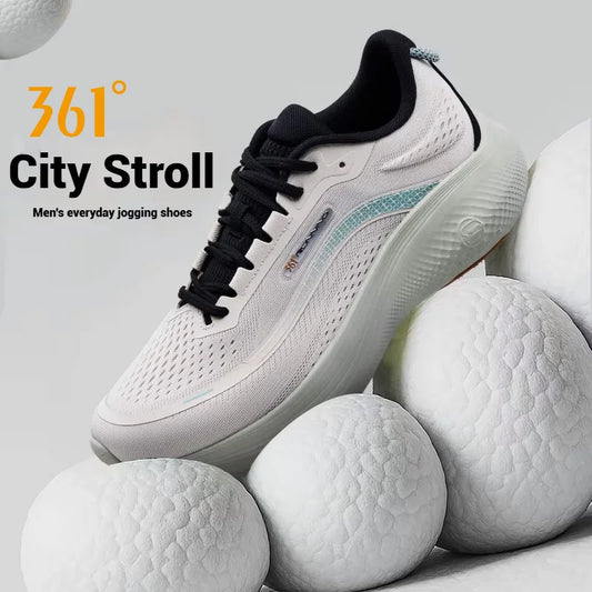 361 Degrees N40 Men Running Shoes Trendy Rebound Cushioning Soft Durable Airy Mesh Stable Lightweight Male Sneakers 672532207