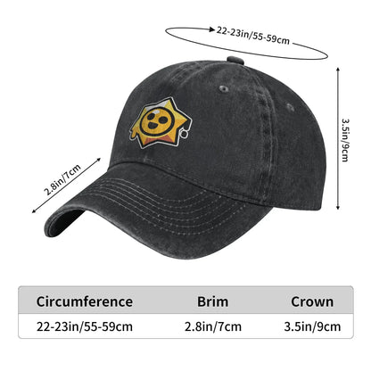 Gorra de béisbol Player B-Brawls, estilo retro desgastado y lavado, unisex, para actividades al aire libre, running y golf, con ajuste regulable.