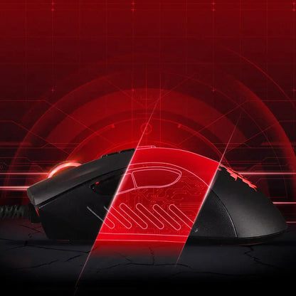 A4Tech Bloody A91 kabelgebundene Maus One-Click Instant Macro Io1.1 Macro Drive optische Engine 8 programmierbare Makros Gaming-Maus