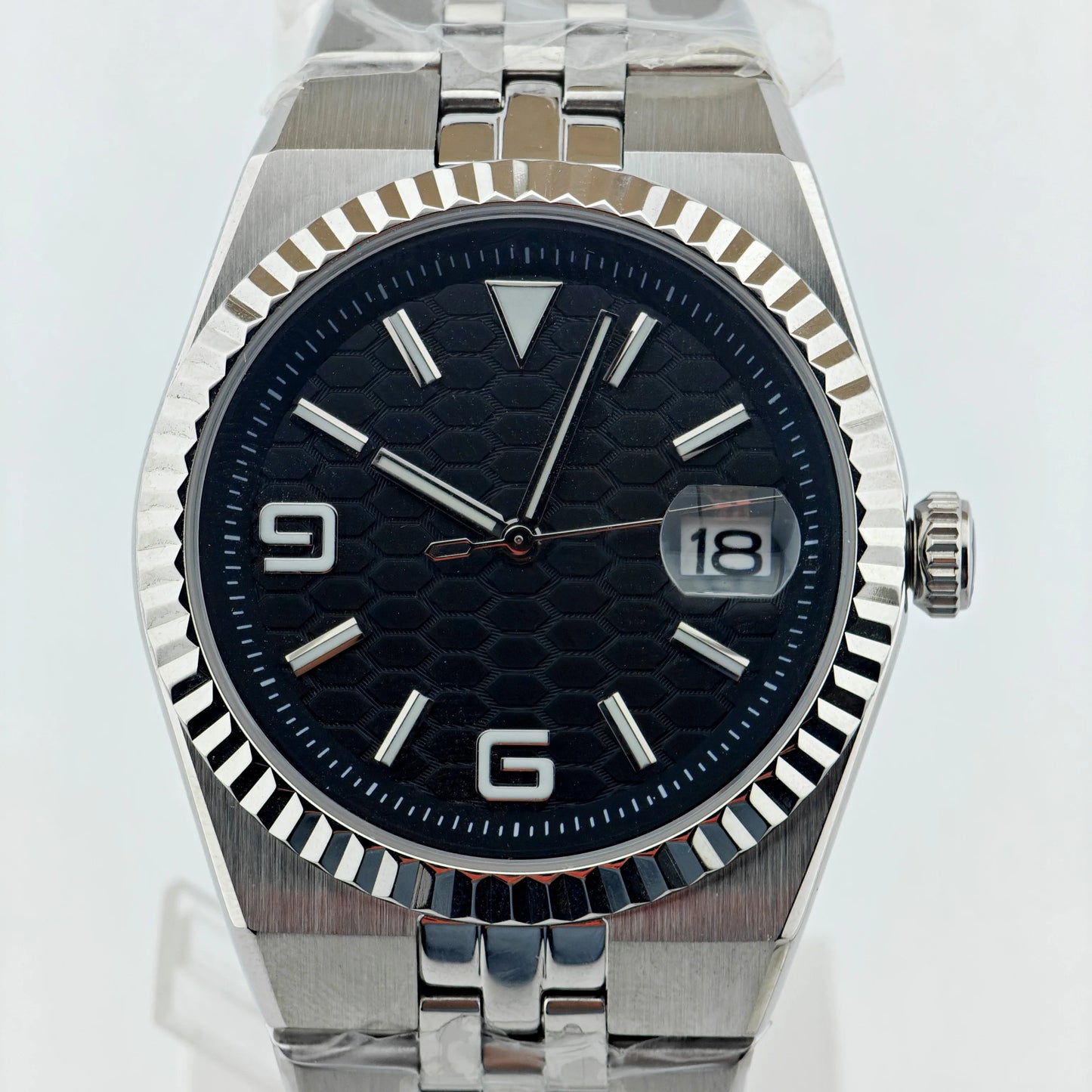 Custom Pilot Watch NH35 Automatic Mechanical Men's Watch Sapphire Crystal Luminous 100M Water Resistant Cushion Case Dive Watch