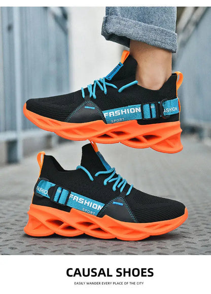 Moda Lila Casual Sneakers Dam Herr Blade Löparskor Storlek 48 Lätta Andningsbara Sportskor Herr Mesh-sneakers