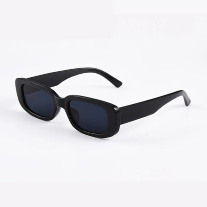 Firkantede solbriller til mænd, rektangulære, mærkevare, designer, små solbriller til mænd, retro, sorte glas, til kørsel og fiskeri, Oculos, UV400