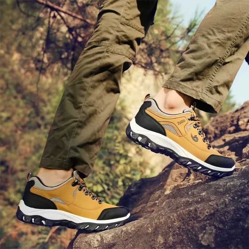 Bottines décontractées pour hommes, confortables, idéales pour les activités de plein air, avec semelle plateforme, légères, parfaites pour les randonnées et les voyages, pointure 48.