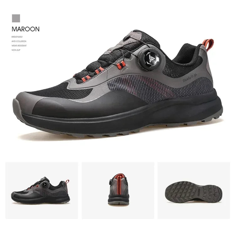 HUMTTO Breathable Trail Running Shoes for Men Black Men's Sports Shoes Cushioning Sneakers Man Luxury Designer Casual Trainers
