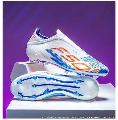 Nouvelles chaussures de football pour hommes, chaussures de football sur gazon, ultralégères, confortables, crampons d'intérieur antidérapants, crampons FG pour terrain synthétique, futsal, adulte, antidérapantes