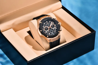 Relógios de quartzo para homem PAGANI DESIGN – Cronógrafo desportivo de luxo, estanque, com ponteiros luminescentes e vidro de safira com tratamento antirreflexo