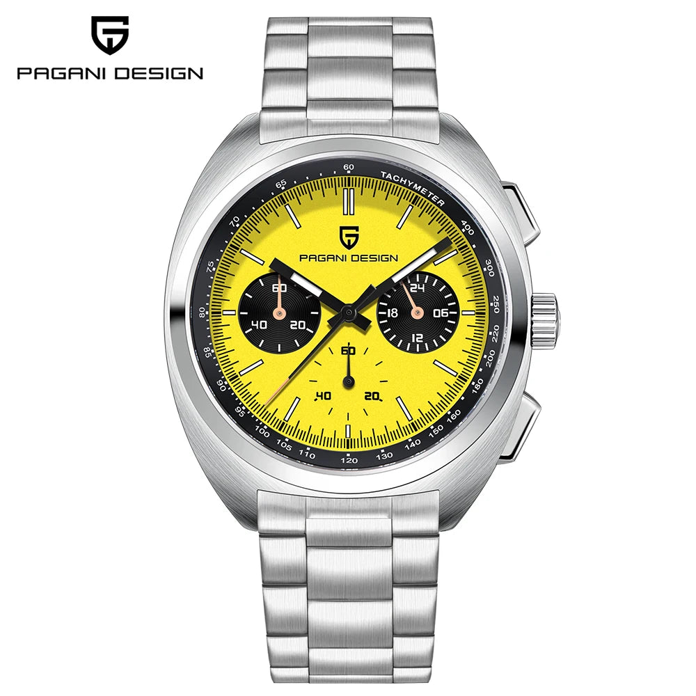 PAGANI DESIGN 2026 NEW Turtle Back Chronograph 1782 fashion quartz wristwatch for Man Luminous Waterproof Watch Reloj hombre