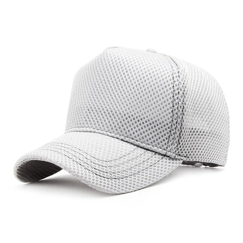 Big Head Plus Size Summer Mesh Baseball Cap for Men Women Trucker Breathable Hat Adjustable for Outdoor Sports Running