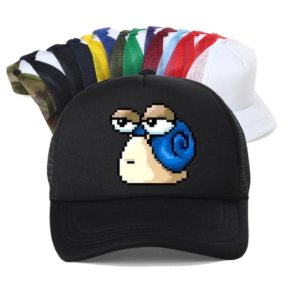 Czapka baseballowa z nadrukiem Harajuku MapleStory – urocza i zabawna, męska, w koreańskim stylu, dla fanów gier, otaku i hipsterów – czapka z możliwością personalizacji