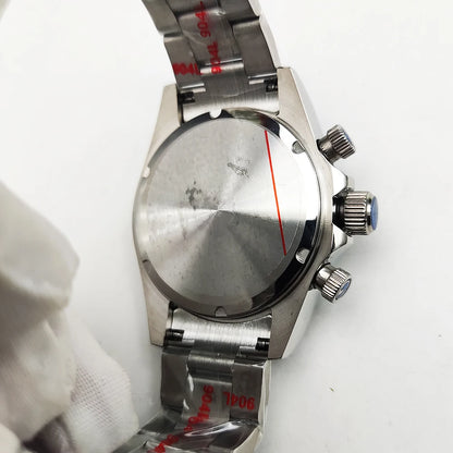 20 Colors dress 39mm Quartz Chronograph Sapphire Crystal Stainless Luminous Men's Watch VK63 Movement Calendar Strap