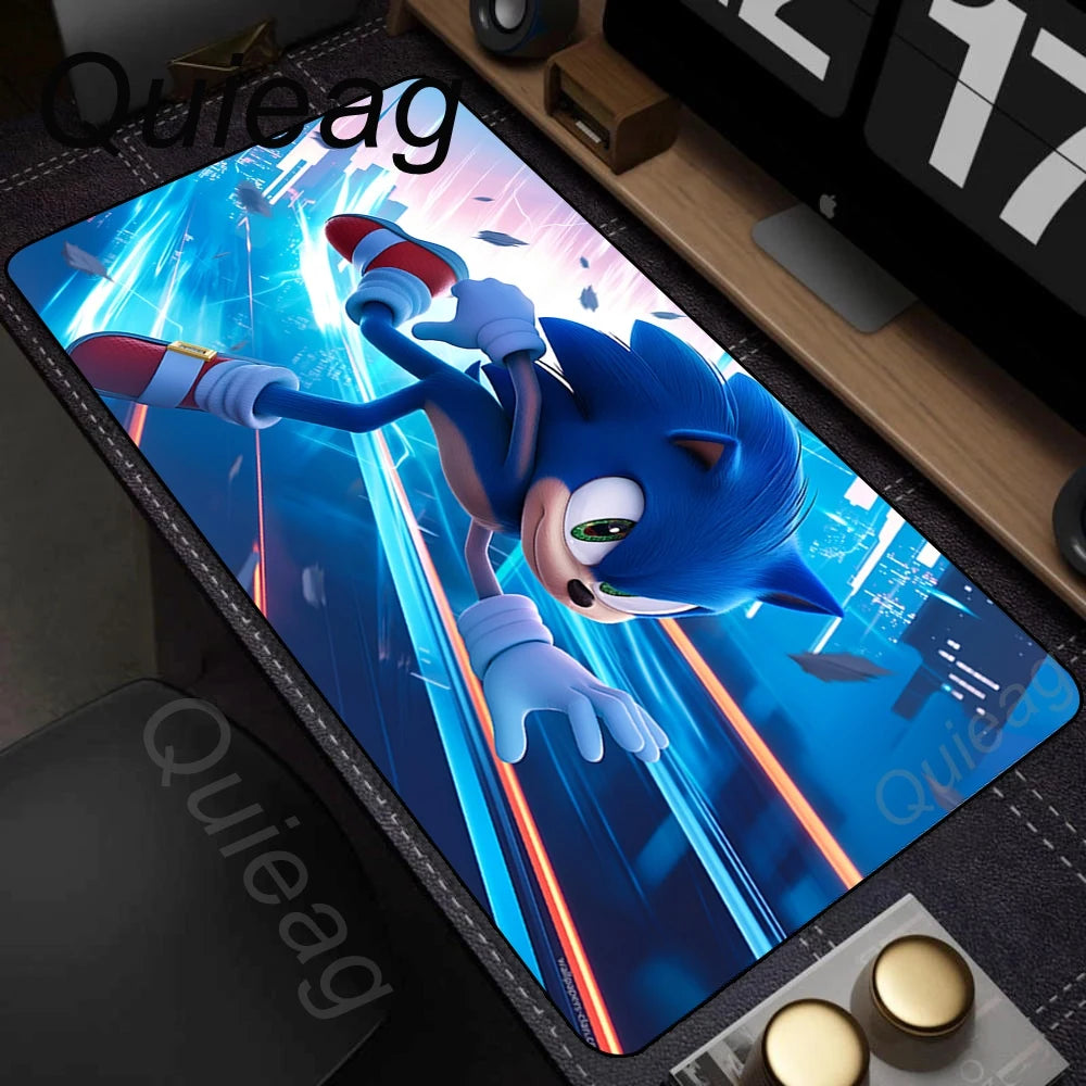 Cute Anime HD Print Mousepad Laptop Desk Mouse Mat PC Gaming Accessories Keyboard Pads Rubber Soft Sonic The Hedgehog Mouse Pads