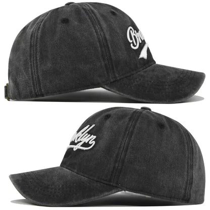 Brooklyn Baseball Caps Embroidery Breathable Retro Style Unisex Comfort Trendy Fashion Summer Hat Sun Protection Curved Brim
