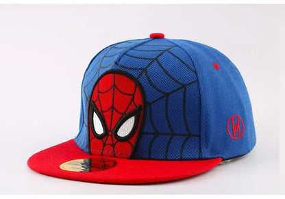 Anime Cartoon Spiderman Hats for Kids Toddler Baby Baseball Cap Spring Summer Children's Snapback Hip Hop Adjustable Caps