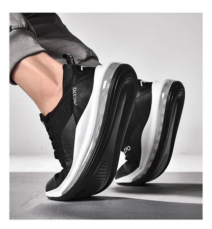 Baskets décontractées à coussin d'air pour hommes, chaussures de sport respirantes en maille absorbant les chocs, antidérapantes, résistantes à l'usure, chaussures de sport d'été