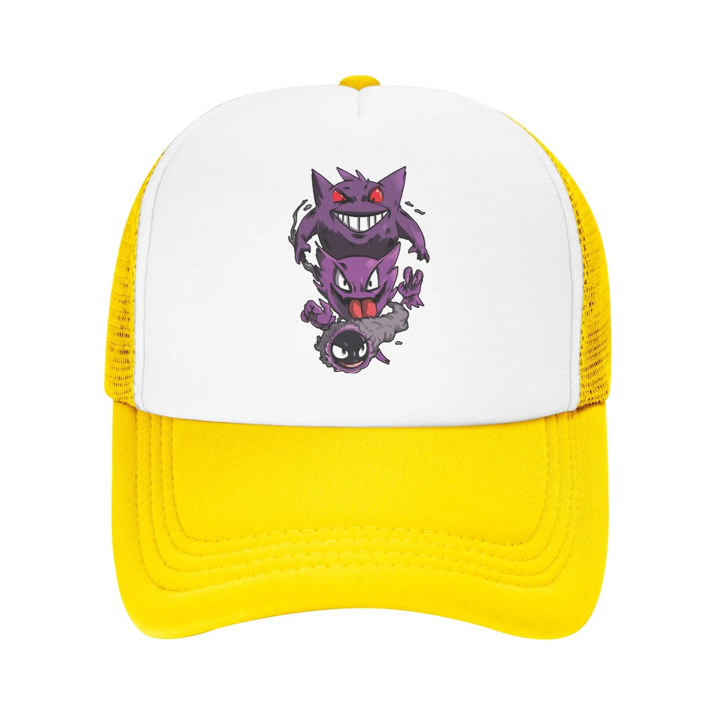 Pokemon Pikachu Trucker Hats Adult Vintage  Dad Hat Trucker Hat Sun Hats Adjustable Snapback Caps Mesh Baseball Caps Summer