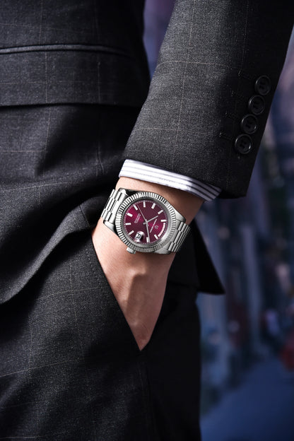 PAGANI DESIGN 2026 New Rose Gold Blue DD40 Luxury Automatic Watch Men Mechanical Wristwatch Mens Sapphire glass Waterproof Watch