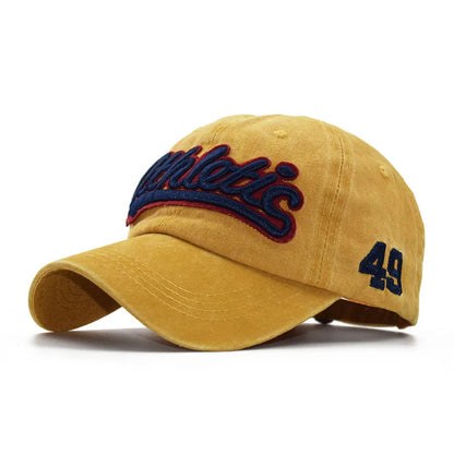 CNTANG Herre-baseballkasket Sommermode Bomuld Bogstavbroderi Hiphop-kasket Snapback Afslappet Udendørs Herre-sportskasket Justerbar