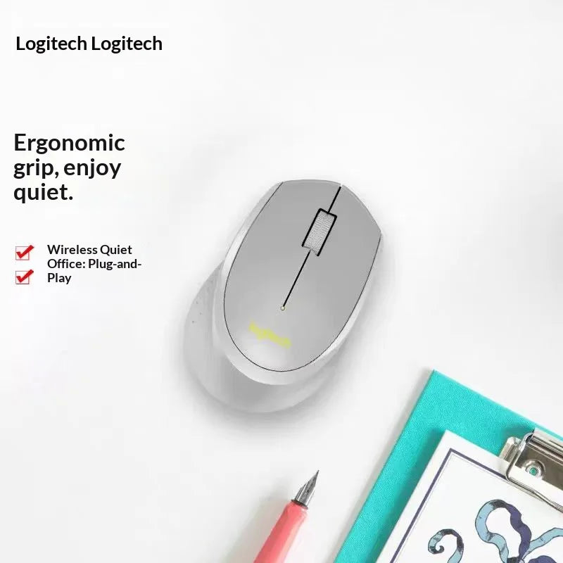 Logitech M330 Professionelle Büromaus, kompakt, leise, leicht zu transportieren, angenehm in der Handhabung und speziell entwickelt1