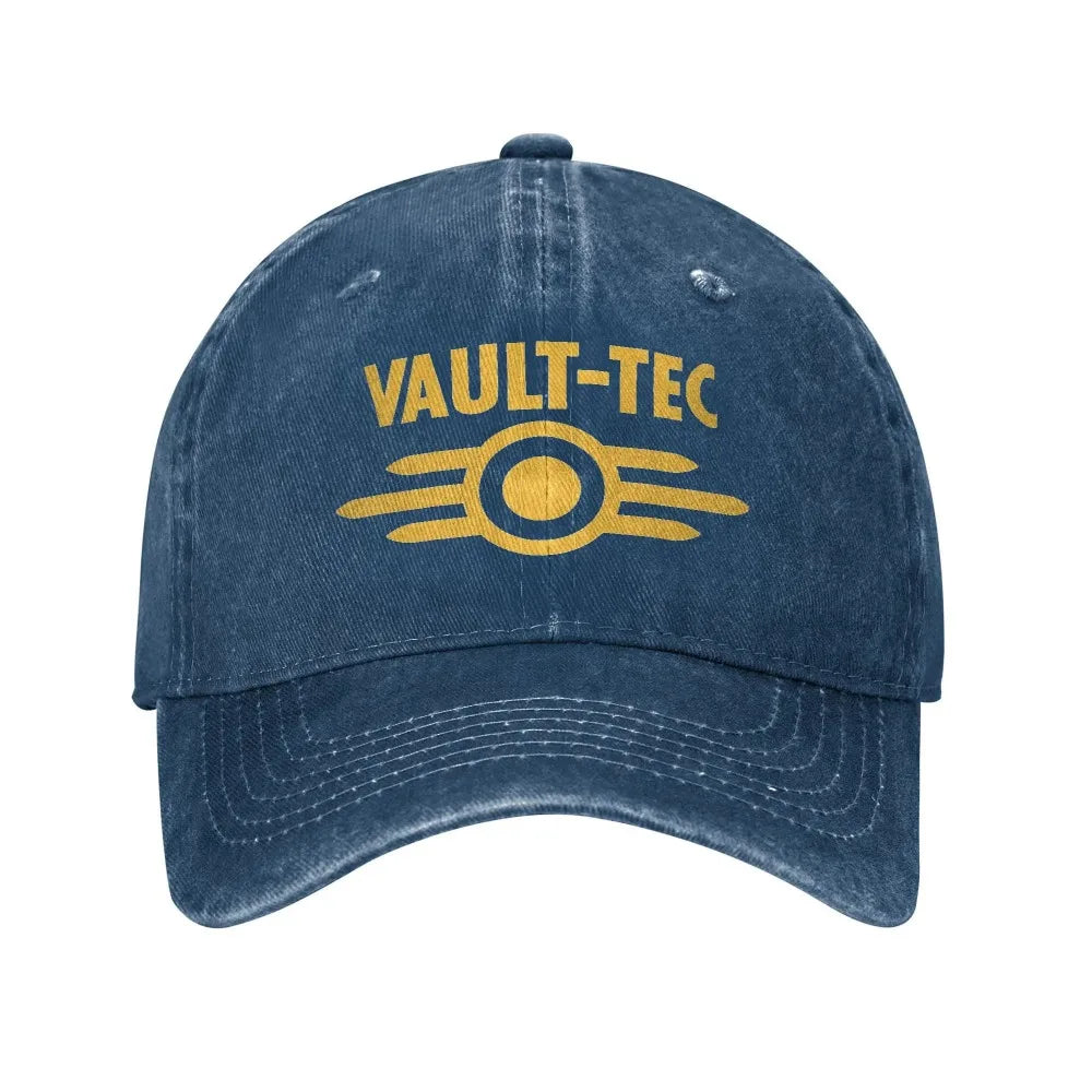 Kšiltovka s logem Vault Tec z hry Fallout, baseballová kšiltovka pro muže i ženy a teenagery, design ve stylu hip hopu, letní trendy kšiltovky pro tenis, skateboarding a baseball