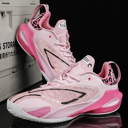 Men's Basketball Shoes Breathable Cushioning Non-Slip Wearable Runing Shoes Gym Training Athletic Basketball Sneakers for Men