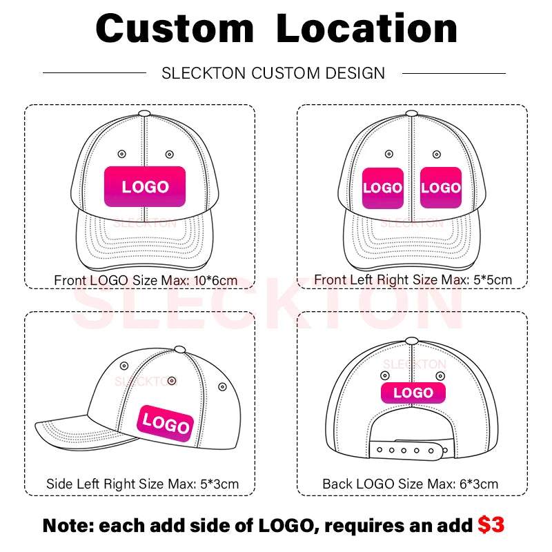 SLECKTON Mützen mit individuellem Logo – Hochwertige Hip-Hop-Snapback-Caps – Buchstabenstickerei – Markendesign – Trucker-Cap – Großhandel – Mützen für Erwachsene