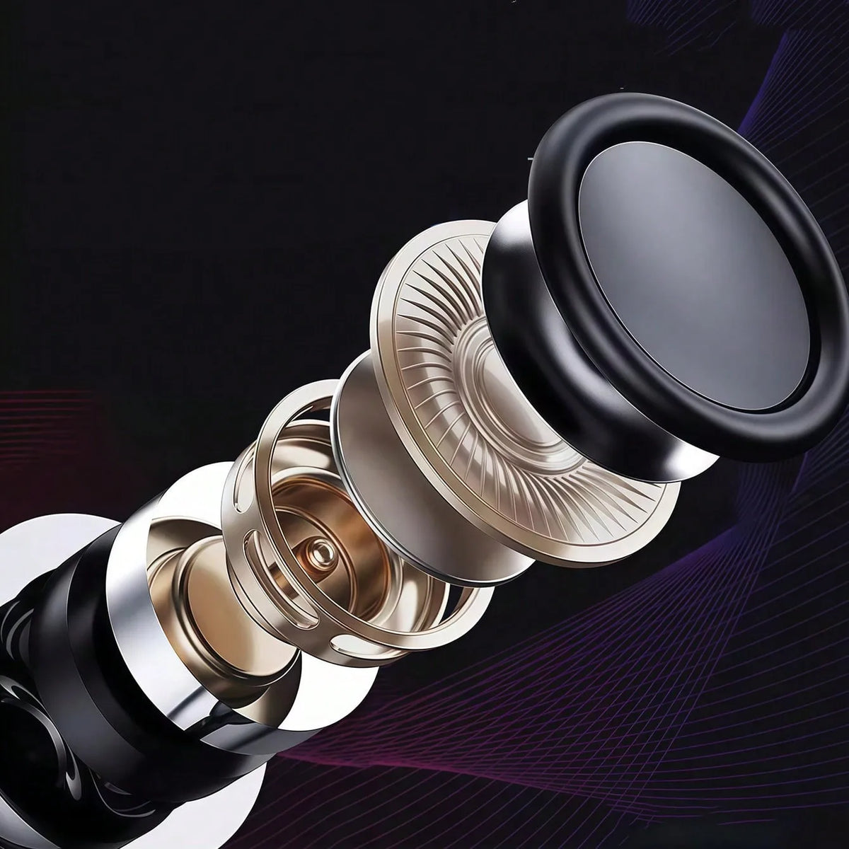 Écouteurs Bluetooth sans fil, écouteurs supra-auriculaires Bluetooth, créent un joint passif pour une réponse des basses améliorée