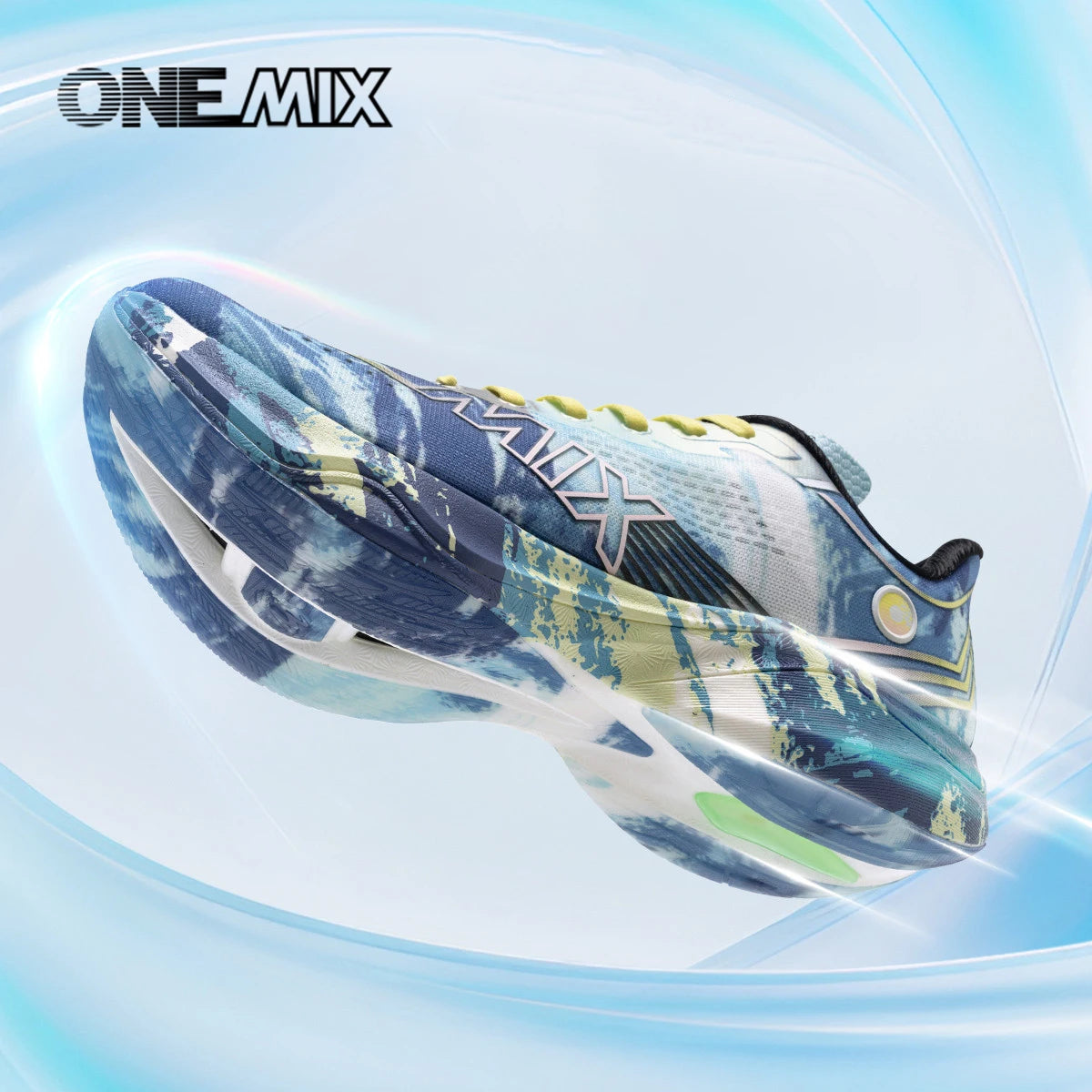 ONEMIX Nylon Carbon Board Marathon Running Racing Shoes, Professional Stable Support, Shock Relief, Ultra-light Rebound Sneakers
