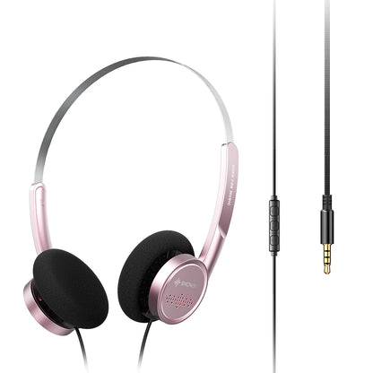 Snowsky/FiiO Wind 3.5mm ON-Ear Headphones for Recording Gaming with Microphone, 40mm Diaphragms driver, HiFi Sound