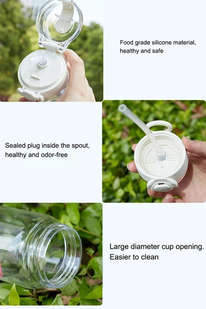 400ML Fortnites 18CM Straw Cup for Adult Boys Girls Cute Water Cup Cartoon Students Drop-Resistant Water Bottle Portable Gifts