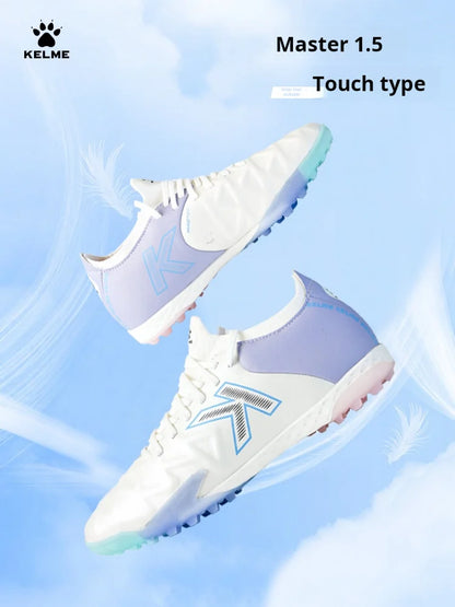 Παπούτσια ποδοσφαίρου Kelme Men Training TF Broken Nails για τεχνητό χλοοτάπητα, αντιολισθητικά ποδοσφαιρικά παπούτσια για νέους, παπούτσια αγώνα από δέρμα μόσχου