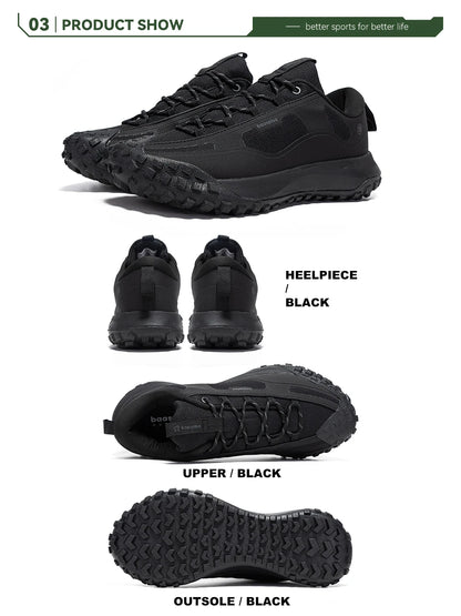 Baasploa herenwandelschoenen: comfortabele, zachte, waterdichte trekking-sneakers voor heren, slijtvast en antislip, geschikt voor buiten en klimmen