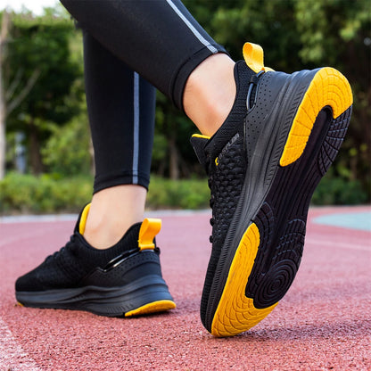 Scarpe da running leggere Baasploa da uomo, confortevoli sneaker casual da uomo in mesh di design, con lacci, per sport all’aperto e tennis